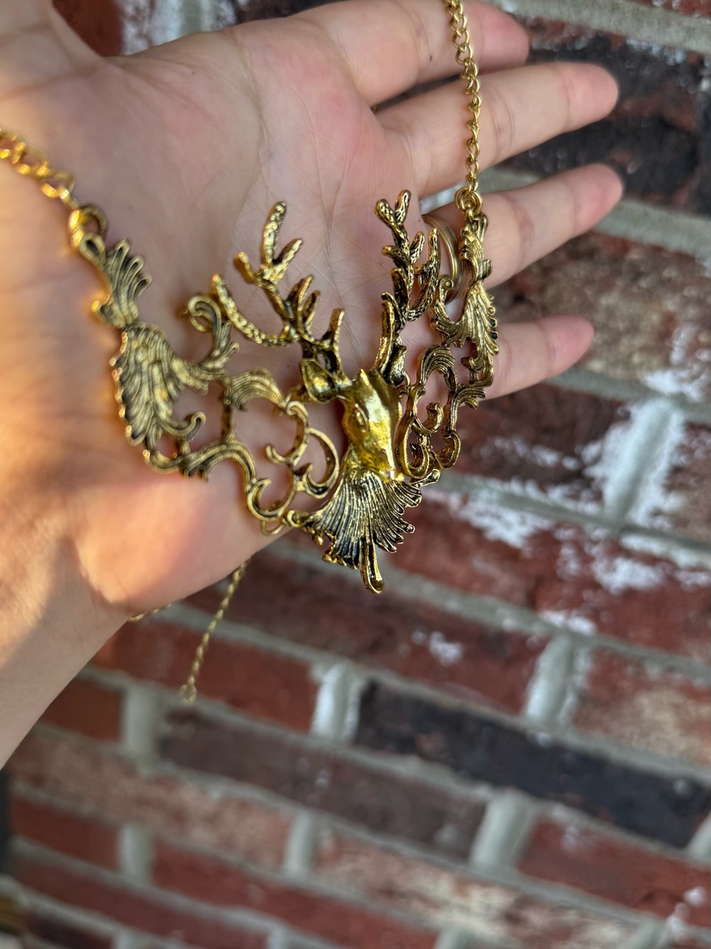 Boho Vintage Deer Antler Statement - Picture 4 of 6
